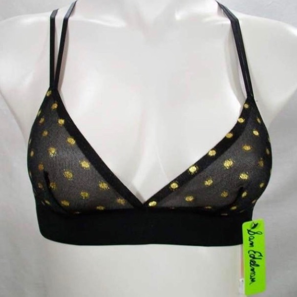 ❤️LAST ONE❤️ 🆕 Black and Gold Dot Bralette - Picture 3 of 5